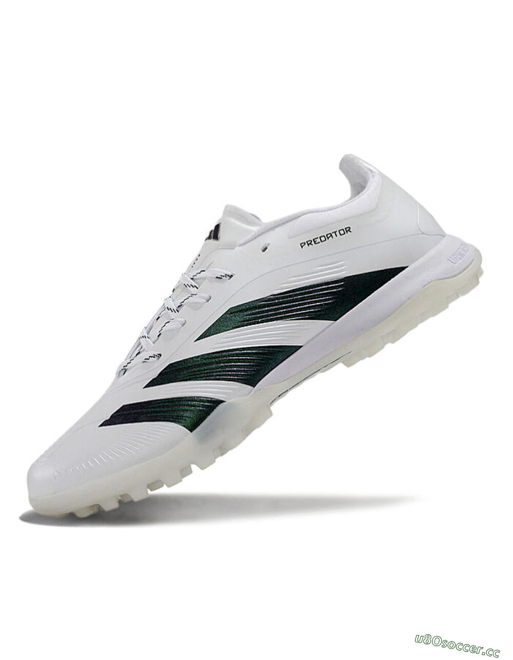 Unisex Adidas Predator 24 Elite TF Artificial Turf Low-Tops Football Shoes - White/Black 5
