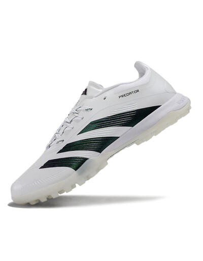 Unisex Adidas Predator 24 Elite TF Artificial Turf Low-Tops Football Shoes - White/Black