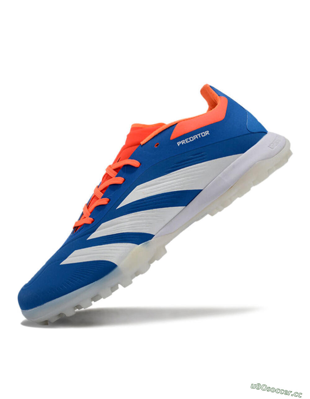 Unisex Adidas Predator 24 Elite TF Artificial Turf Low-Tops Football Shoes - Blue/White/Red 5