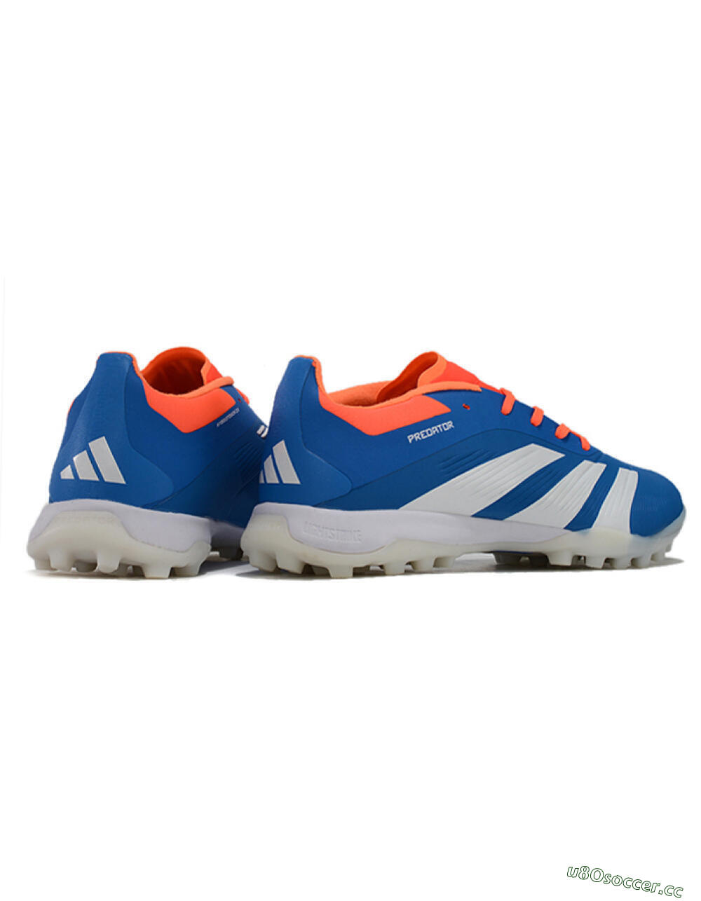 Unisex Adidas Predator 24 Elite TF Artificial Turf Low-Tops Football Shoes - Blue/White/Red 6