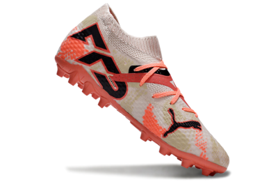 Men's Puma Future Ultimate MG Multi Ground Low-Tops Football Boots - Pink/Red/Black
