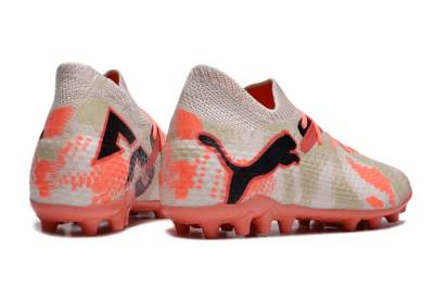 Men's Puma Future Ultimate MG Multi Ground Low-Tops Football Boots - Pink/Red/Black