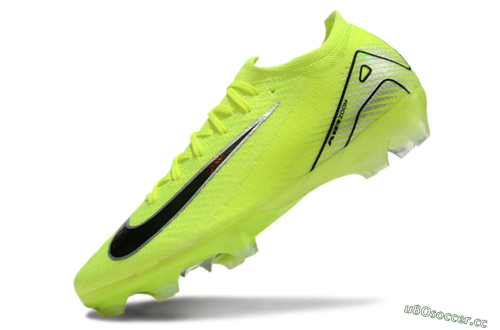 Unisex Nike Air Zoom Mercurial Vapor 16 Elite FG Firm Ground Low-Tops Football Boots - Yellow/Black/Silver 5