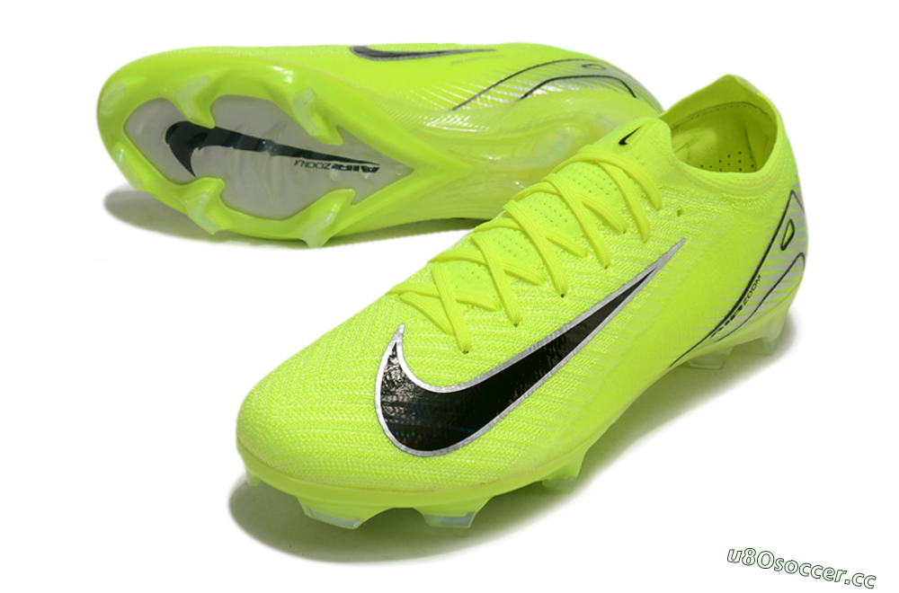 Unisex Nike Air Zoom Mercurial Vapor 16 Elite FG Firm Ground Low-Tops Football Boots - Yellow/Black/Silver 3