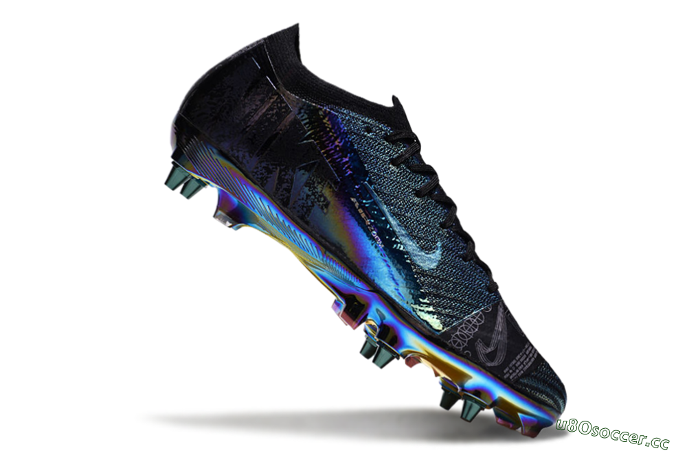 Men's Nike Air Zoom Mercurial Vapor 15 Elite SG Soft Ground Low-Tops Football Boots - Blue/Black/Gold 4