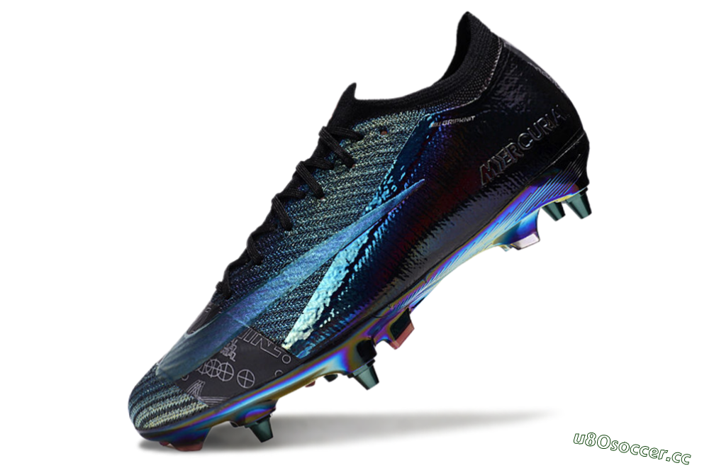 Men's Nike Air Zoom Mercurial Vapor 15 Elite SG Soft Ground Low-Tops Football Boots - Blue/Black/Gold 5