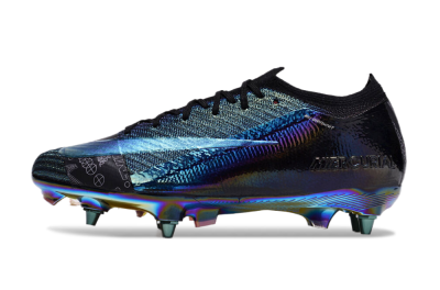 Men's Nike Air Zoom Mercurial Vapor 15 Elite SG Soft Ground Low-Tops Football Boots - Blue/Black/Gold
