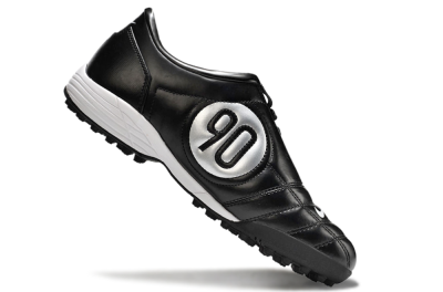 Men's Nike Total 90 II TF Artificial Turf Low-Tops Football Shoes - Black/White/Red
