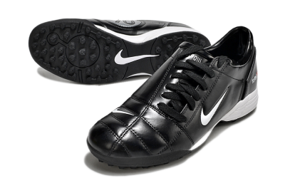 Men's Nike Total 90 II TF Artificial Turf Low-Tops Football Shoes - Black/White/Red