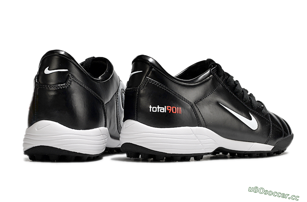 Men's Nike Total 90 II TF Artificial Turf Low-Tops Football Shoes - Black/White/Red 6