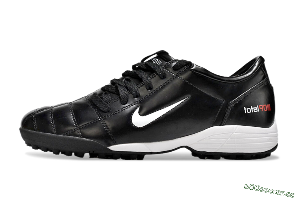 Men's Nike Total 90 II TF Artificial Turf Low-Tops Football Shoes - Black/White/Red 0