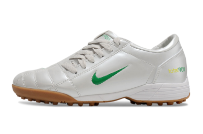 Men's Nike Total 90 II TF Artificial Turf Low-Tops Football Shoes - Silver/Green/Yellow