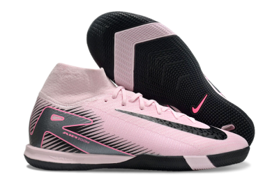 Men's Nike Air Zoom Mercurial Superfly 10 Elite IC Indoor & Futsal High-Tops Football Shoes - Pink/Black