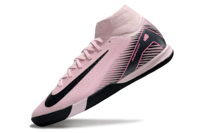 Men's Nike Air Zoom Mercurial Superfly 10 Elite IC Indoor & Futsal High-Tops Football Shoes - Pink/Black