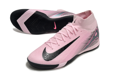 Men's Nike Air Zoom Mercurial Superfly 10 Elite IC Indoor & Futsal High-Tops Football Shoes - Pink/Black