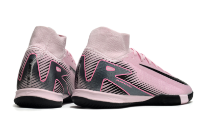 Men's Nike Air Zoom Mercurial Superfly 10 Elite IC Indoor & Futsal High-Tops Football Shoes - Pink/Black