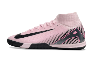 Men's Nike Air Zoom Mercurial Superfly 10 Elite IC Indoor & Futsal High-Tops Football Shoes - Pink/Black