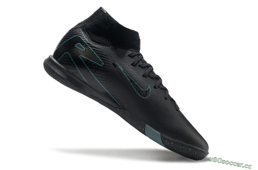 Men's Nike Air Zoom Mercurial Superfly 10 Elite IC Indoor & Futsal High-Tops Football Shoes - Black/Blue 4