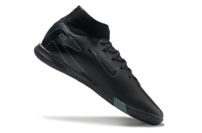 Men's Nike Air Zoom Mercurial Superfly 10 Elite IC Indoor & Futsal High-Tops Football Shoes - Black/Blue