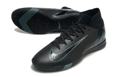Men's Nike Air Zoom Mercurial Superfly 10 Elite IC Indoor & Futsal High-Tops Football Shoes - Black/Blue