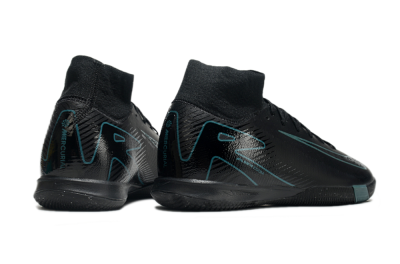 Men's Nike Air Zoom Mercurial Superfly 10 Elite IC Indoor & Futsal High-Tops Football Shoes - Black/Blue