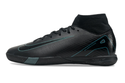 Men's Nike Air Zoom Mercurial Superfly 10 Elite IC Indoor & Futsal High-Tops Football Shoes - Black/Blue