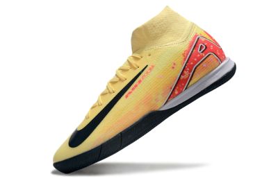 Men's Nike Air Zoom Mercurial Superfly 10 Elite IC Indoor & Futsal High-Tops Football Shoes - Yellow/Black/Red