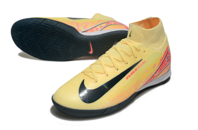 Men's Nike Air Zoom Mercurial Superfly 10 Elite IC Indoor & Futsal High-Tops Football Shoes - Yellow/Black/Red