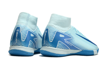 Men's Nike Air Zoom Mercurial Superfly 10 Elite IC Indoor & Futsal High-Tops Football Shoes - Jade/Blue/White