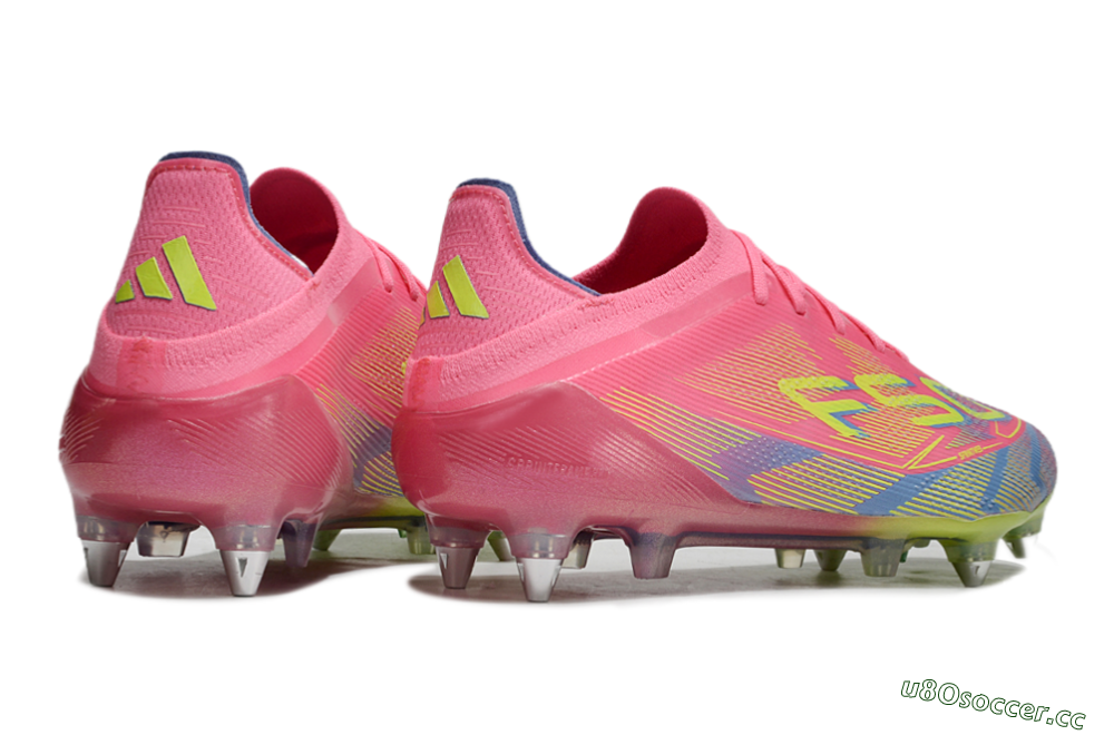 Men's Adidas F50 Elite SG Soft Ground Low-Tops Football Boots - Red/Yellow/Blue 6