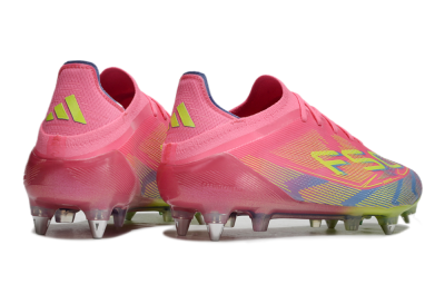 Men's Adidas F50 Elite SG Soft Ground Low-Tops Football Boots - Red/Yellow/Blue