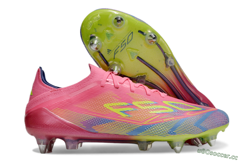 Men's Adidas F50 Elite SG Soft Ground Low-Tops Football Boots - Red/Yellow/Blue 2