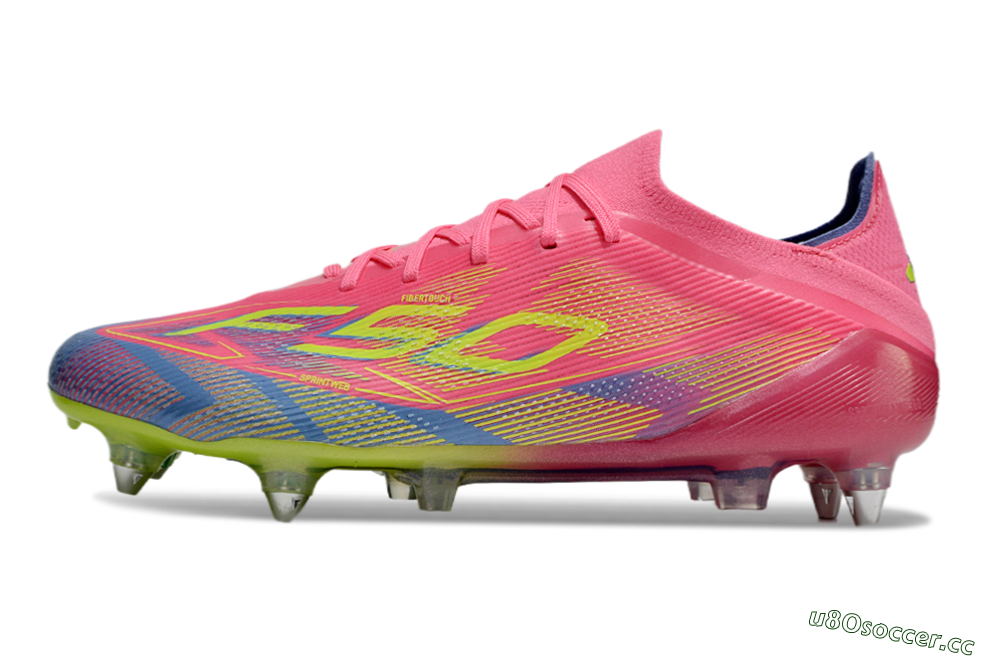Men's Adidas F50 Elite SG Soft Ground Low-Tops Football Boots - Red/Yellow/Blue 0