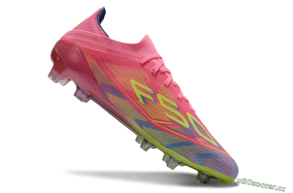 Men's Adidas F50 Elite FG Firm Ground Low-Tops Football Boots - Red/Yellow/Blue 4