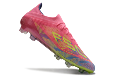Men's Adidas F50 Elite FG Firm Ground Low-Tops Football Boots - Red/Yellow/Blue