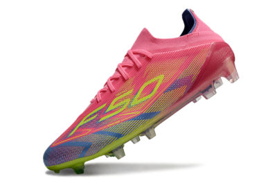 Men's Adidas F50 Elite FG Firm Ground Low-Tops Football Boots - Red/Yellow/Blue