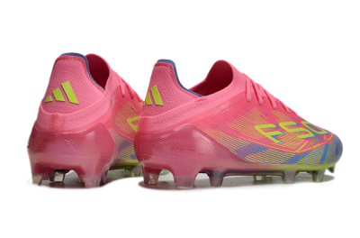 Men's Adidas F50 Elite FG Firm Ground Low-Tops Football Boots - Red/Yellow/Blue