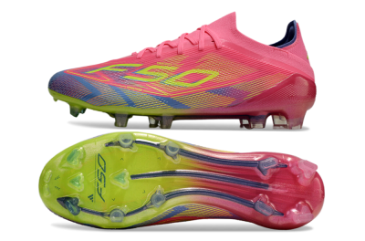 Men's Adidas F50 Elite FG Firm Ground Low-Tops Football Boots - Red/Yellow/Blue