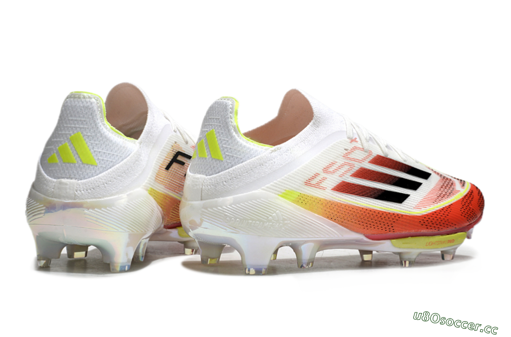 Men's Adidas F50+ Lightstrike Elite FG Firm Ground Low-Tops Football Boots - Red/White/Yellow 6