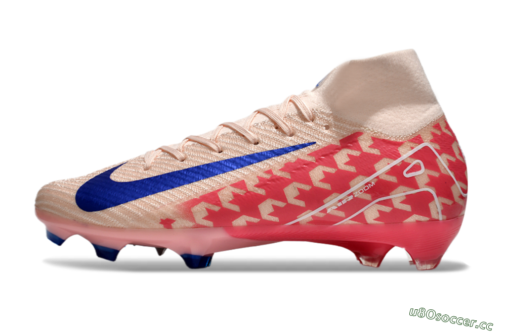 Unisex Nike Air Zoom Mercurial Superfly 10 Elite FG Firm Ground High-Tops Football Boots - Pink/Blue/Red 0