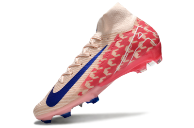 Unisex Nike Air Zoom Mercurial Superfly 10 Elite FG Firm Ground High-Tops Football Boots - Pink/Blue/Red