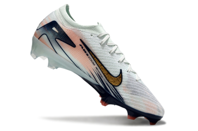 Men's Nike Air Zoom Mercurial Vapor 16 Elite FG Firm Ground Low-Tops Football Boots - White/Gold/Blue