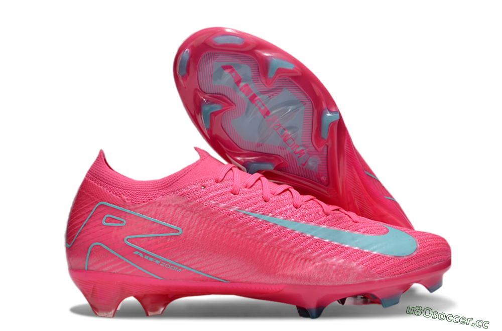 Unisex Nike Air Zoom Mercurial Vapor 16 Elite FG Firm Ground Low-Tops Football Boots - Red/Jade/White 2
