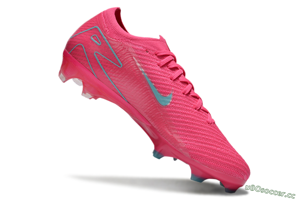Unisex Nike Air Zoom Mercurial Vapor 16 Elite FG Firm Ground Low-Tops Football Boots - Red/Jade/White 4