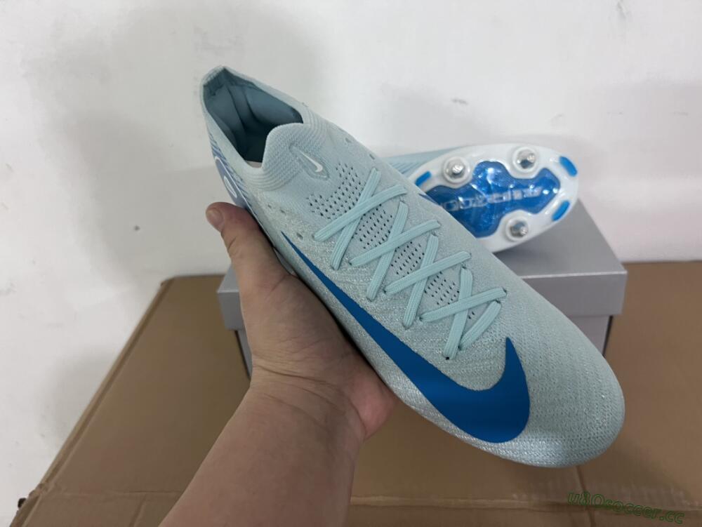 Men's Nike Air Zoom Mercurial Vapor 16 Elite SG Soft Ground Low-Tops Football Boots - Jade/Blue/White
