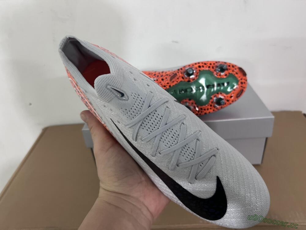 Men's Nike Air Zoom Mercurial Vapor 16 Elite SG Soft Ground Low-Tops Football Boots - Grey/Black/Leopard