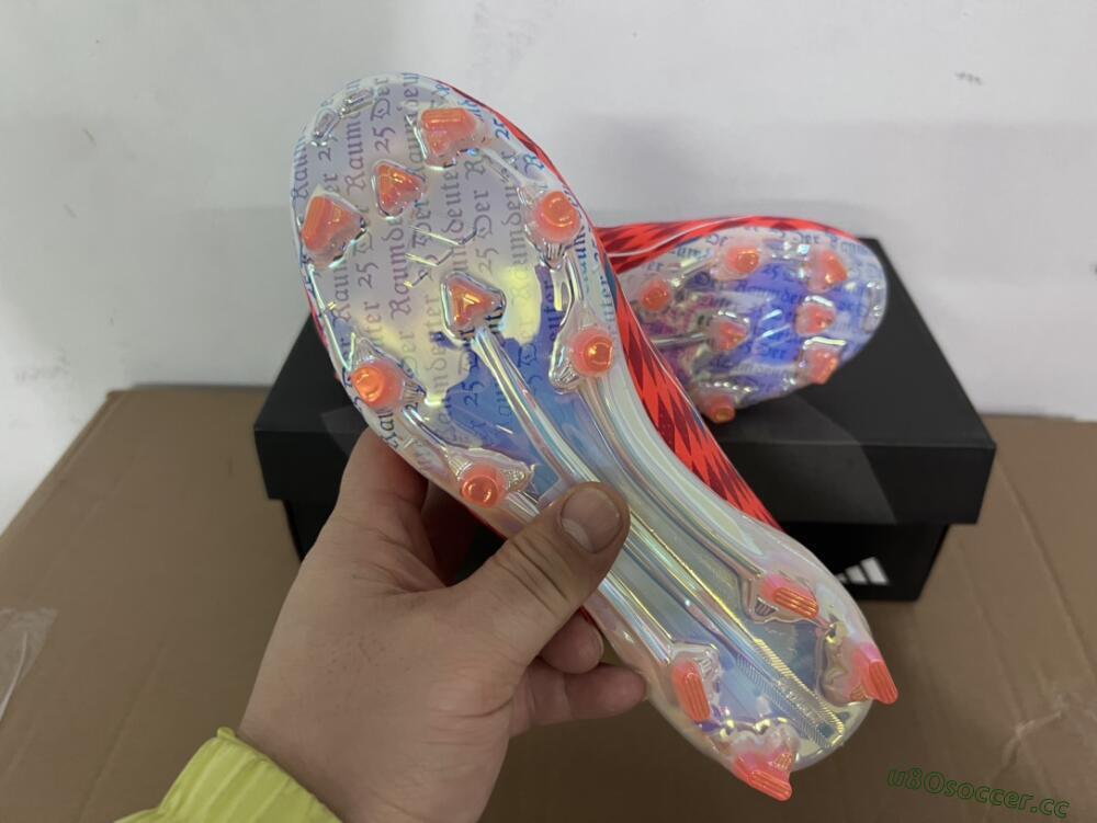 Men's Adidas F50 Elite FG Firm Ground Low-Tops Football Boots - Red/White/Blue