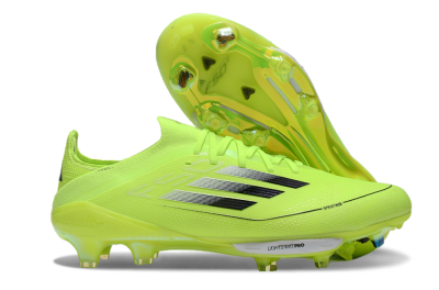 Men's Adidas F50+ Lightstrike Elite FG Firm Ground Low-Tops Football Boots - Yellow/Black/Silver