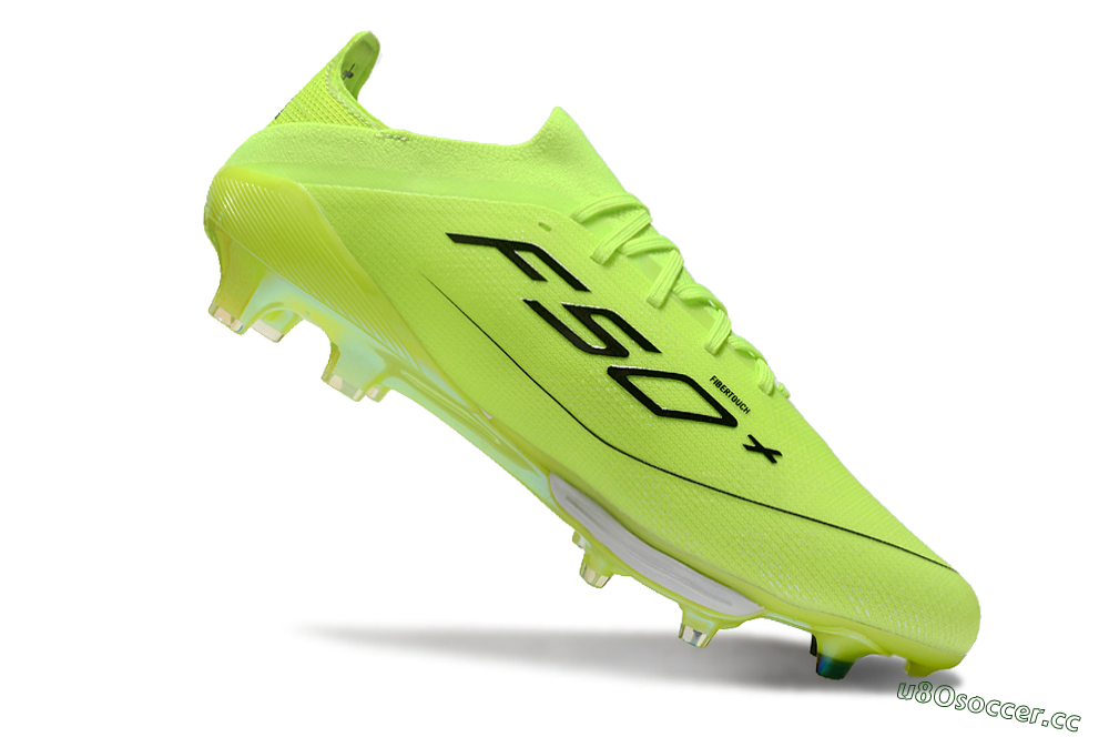 Men's Adidas F50+ Lightstrike Elite FG Firm Ground Low-Tops Football Boots - Yellow/Black/Silver 4