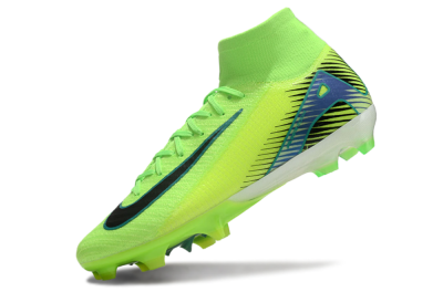 Unisex Nike Air Zoom Mercurial Superfly 10 Elite FG Firm Ground High-Tops Football Boots - Yellow/Black/Blue